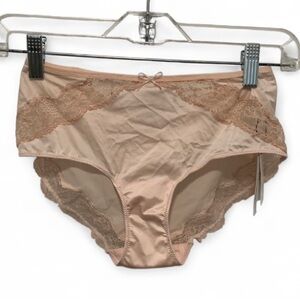 New with Tags Marie Jo Pink Tan Lace Panels Underwear Size Small